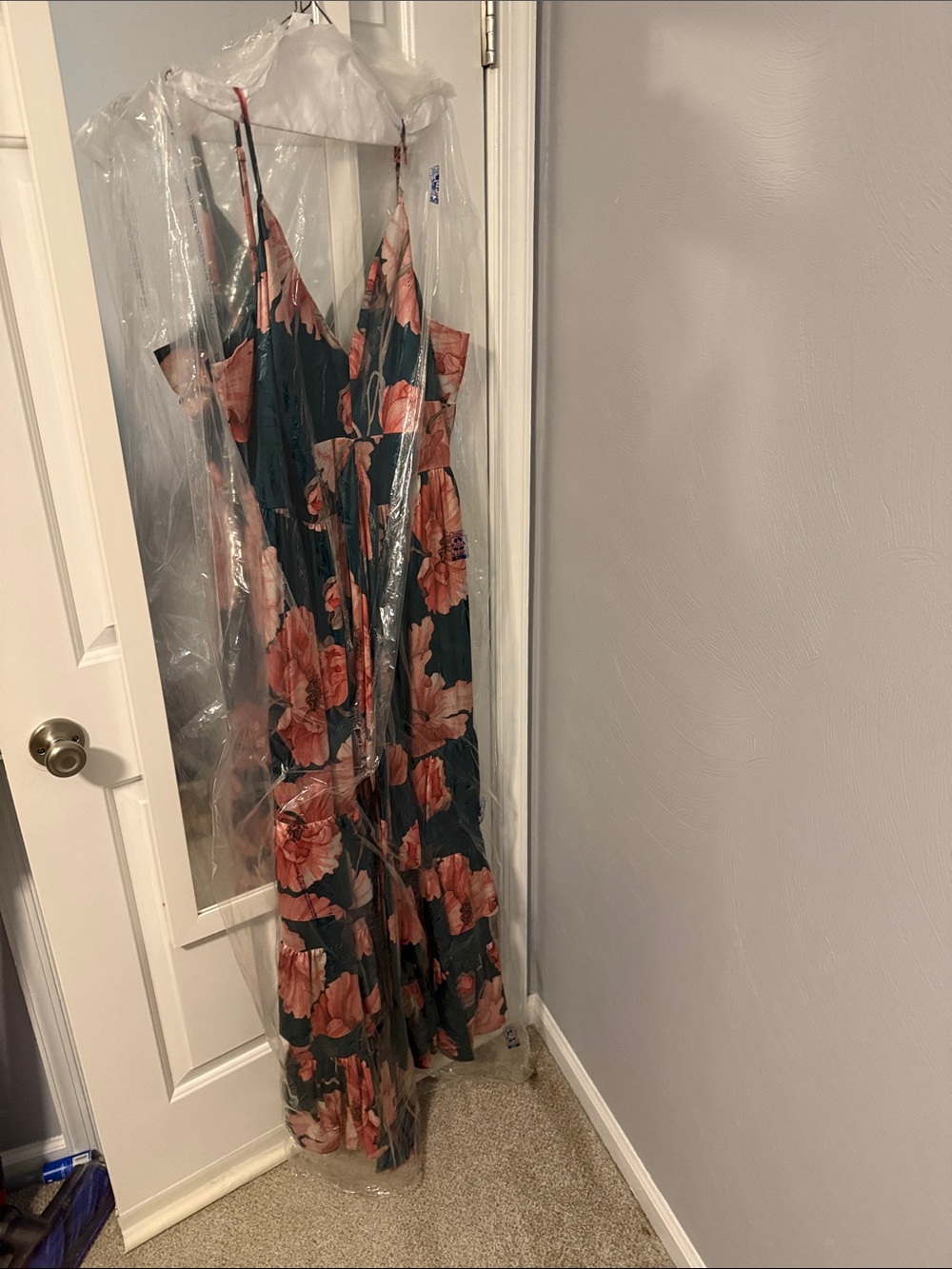 Hutch Floral Maxi Dress with Pink Rose Print